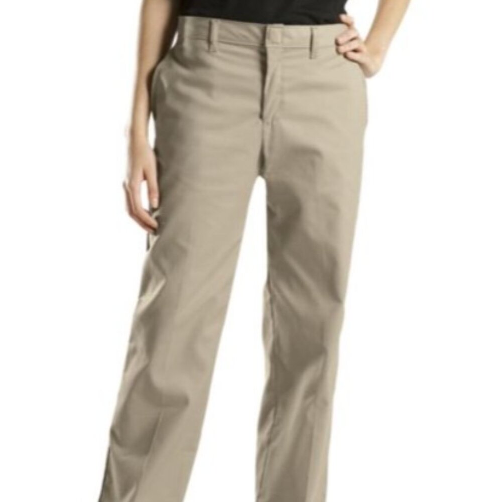 Dickies FP221 Women's Premium Relaxed Fit Straight Leg Pants Desert Sand